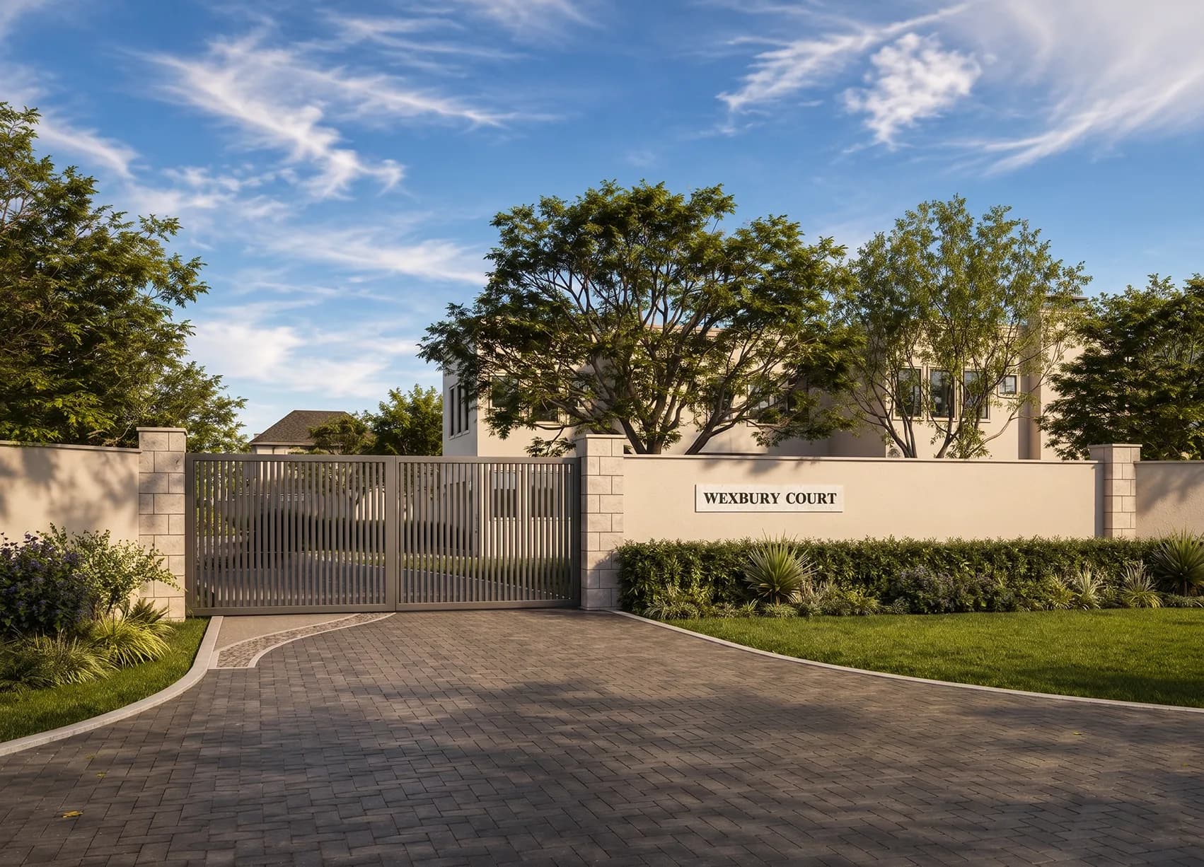 Wexbury Court gated entry